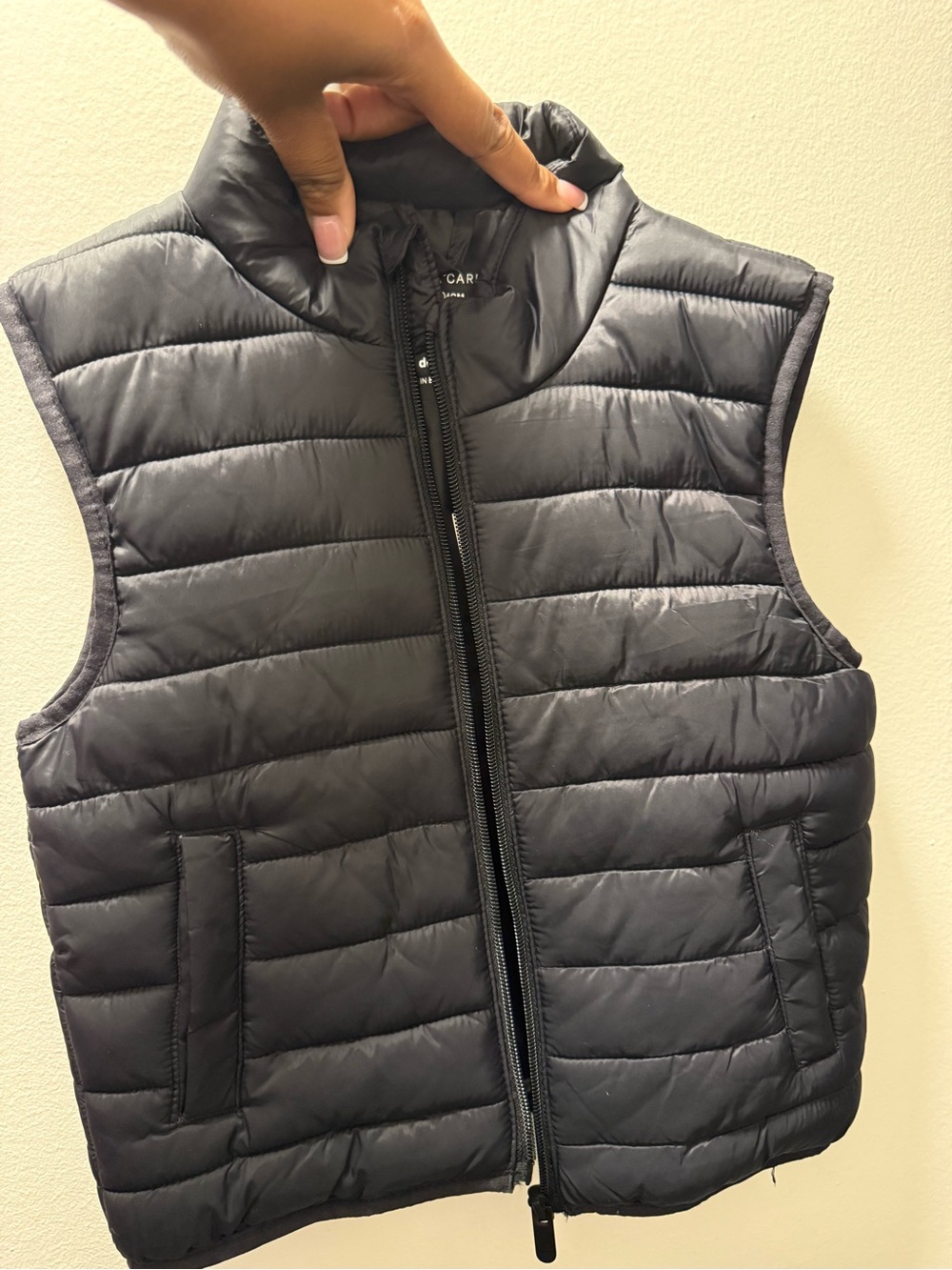 Kids Quilted Puffer Vest - Black